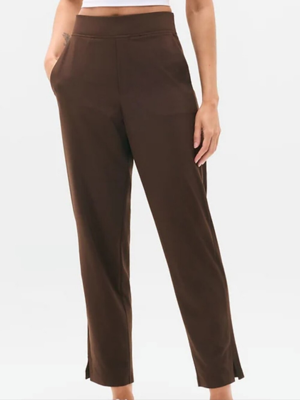 Athleta Brooklyn Ankle Pant Brown EUC